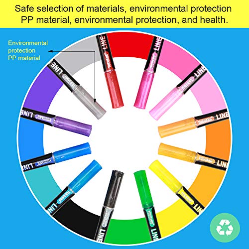 Paint Marker Pens, 12 Vibrant Colors 2021 premium Waterproof Paint...