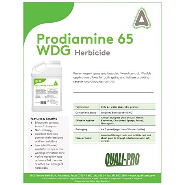 Quali-Pro Prodiamine 65 WDG Generic Barricade 65 WDG 5 lbs - P...