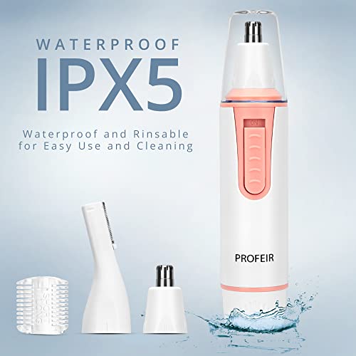 Nose Hair Trimmer & Eyebrow Trimmer for Women, 2 in 1 Trimmer for ...