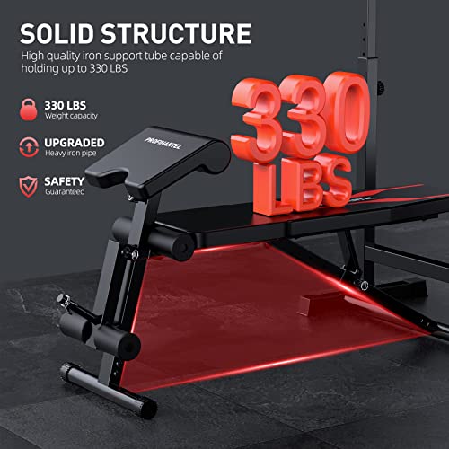 Adjustable Weight Bench, Olympic Workout Bench, Barbell Bench Pres...