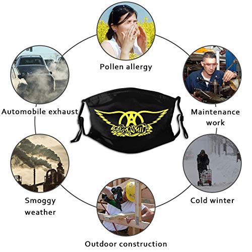 Mens Womens 2Pcs Reusable Face Mask Washable Mouth Cover with 4 Fi...