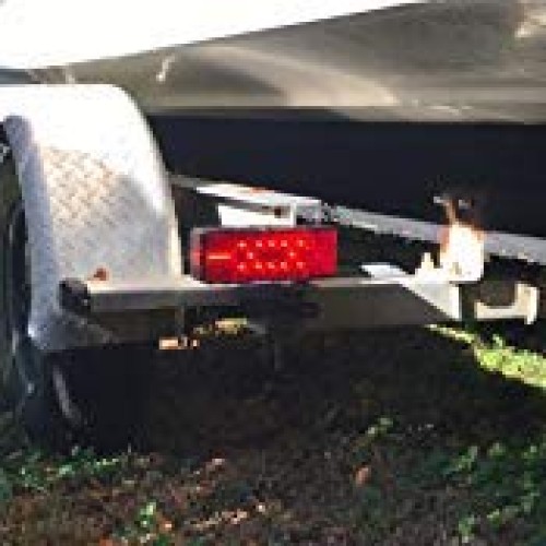 Left+Right LED Boat Trailer Light Waterproof Red Trailer Boat Rect...