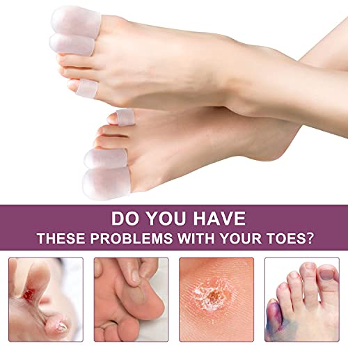 Promifun Gel Toe Protectors, 14 Packs Toe Covers, Silicone Big Toe...