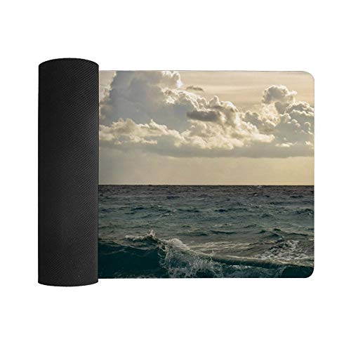 Non-Slip Insulation Table Mat Wave Sea Foam Spray Ocean Water Sky ...