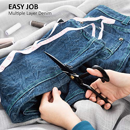 Fabric Scissors Professional 10 inch Heavy Duty Scissors for Leath...