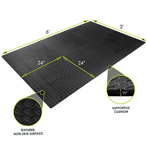ProSource fs-1908-pzzl Puzzle Exercise Mat EVA Foam Interlocking T...
