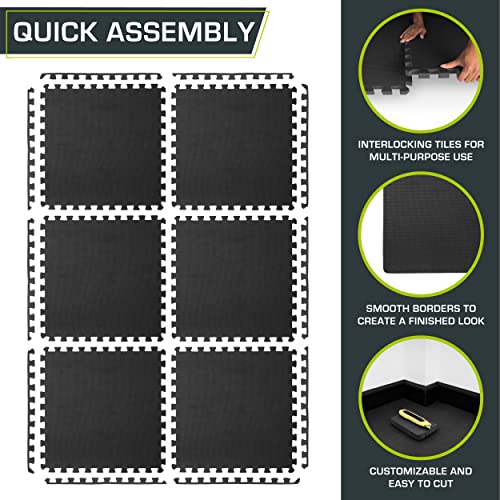 ProsourceFit Extra Thick Puzzle Exercise Mat 1, EVA Foam Interl...