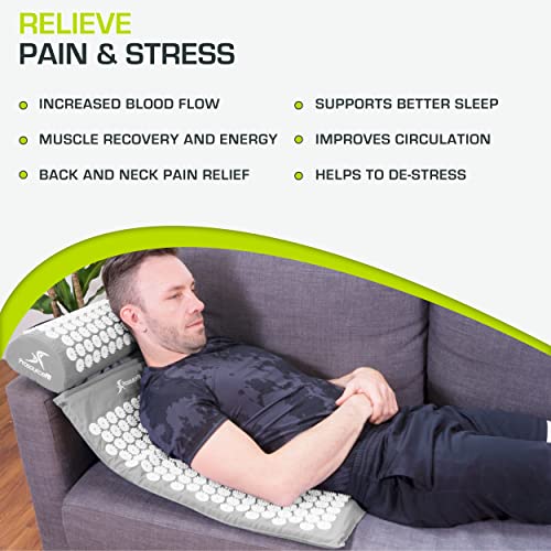 ProsourceFit Ki Acupressure Mat and Pillow Set with 100% Natural L...