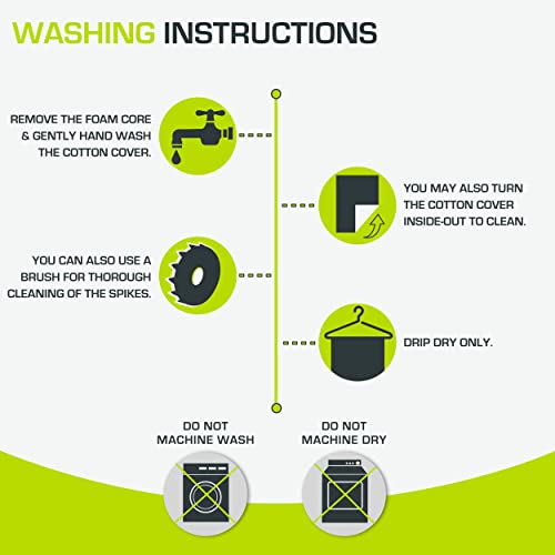 ProsourceFit Ki Acupressure Mat and Pillow Set with 100% Natural L...