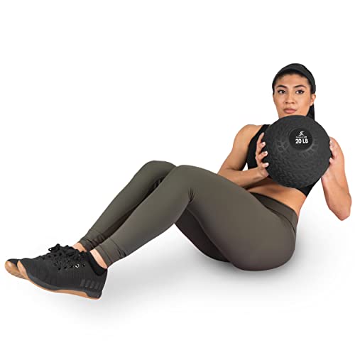 ProsourceFit Slam Medicine Balls 20 lbs Tread Textured Grip Dead W...