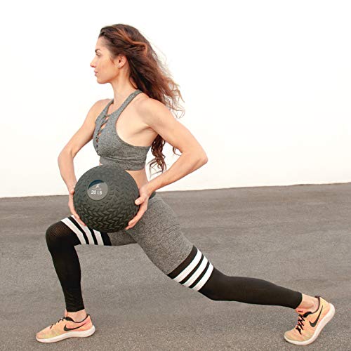 ProsourceFit Slam Medicine Balls 20 lbs Tread Textured Grip Dead W...