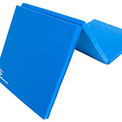 ProsourceFit Tri-Fold Folding Exercise Mat - Black