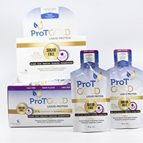 ProT GOLD - Berry Sugar Free Liquid Protein Shot - 24PK 1oz Anti A...