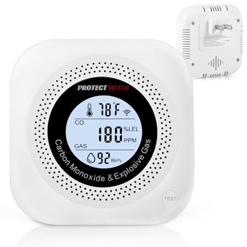 Carbon Monoxide Detectors, 4 in 1 Protectmeter Natural, Propane, M...