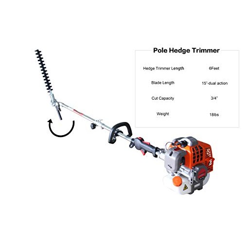 PROYAMA Powerful 42.7cc 5 in 1 Multi functional Trimming Tools,Gas...