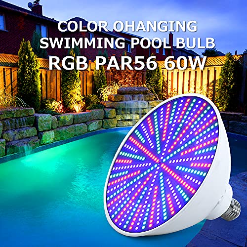 PRTUKYT Pool Lights with Remote Control, 120V 45W RGB Color Changi...