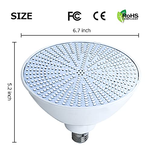 PRTUKYT Pool Lights with Remote Control, 120V 45W RGB Color Changi...