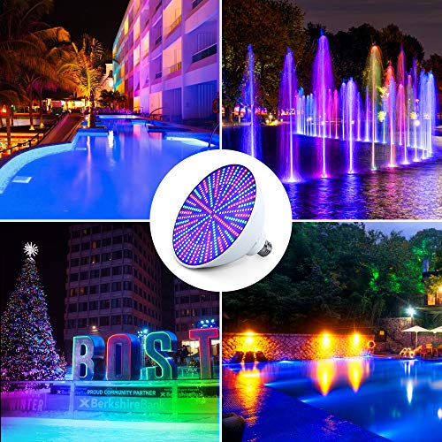 PRTUKYT Pool Lights with Remote Control, 120V 45W RGB Color Changi...