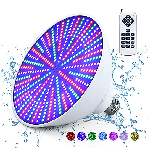 PRTUKYT Pool Lights with Remote Control, 120V 45W RGB Color Changi...