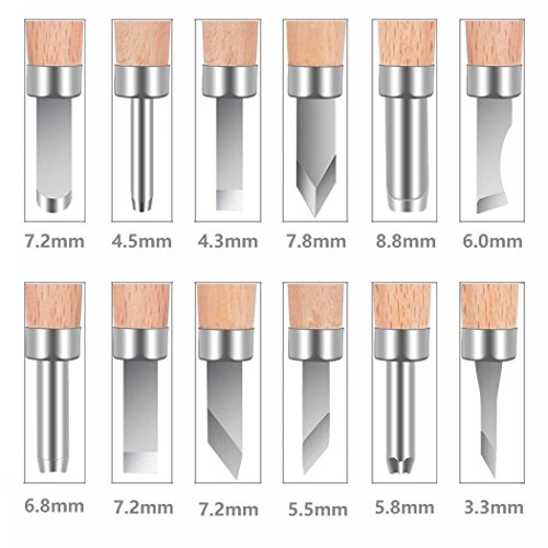 PRUGNA Wood Carving Tools Kit, HRC62 Carbon Steel Graver Set for K...
