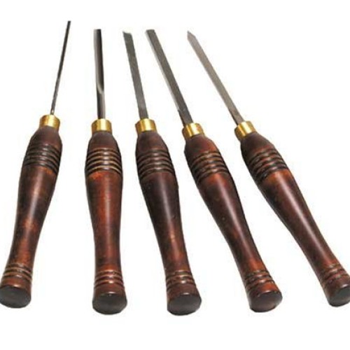 PSI Woodworking LCMINI2 Lathe Woodturning 5pc HSS Mini Chisel Set