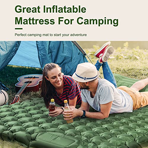 PTILOTD Double Sleeping Pad for Camping/Self Inflating Camping Mat...