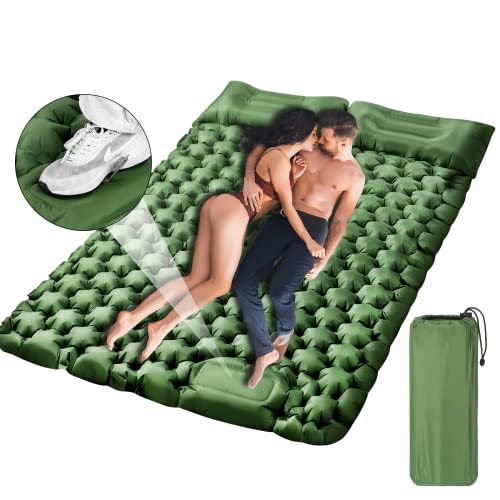 PTILOTD Double Sleeping Pad for Camping/Self Inflating Camping Mat...
