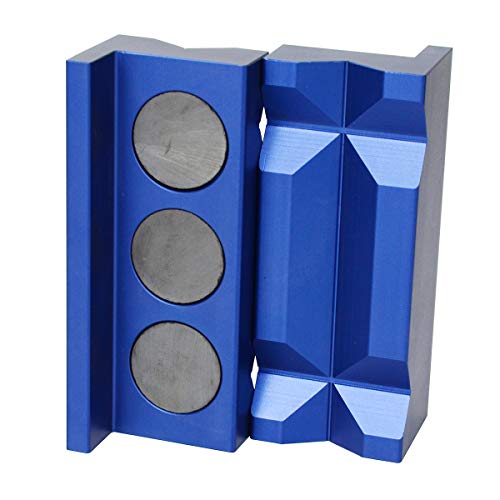 PTNHZ Aluminum 4 Vise Jaw Protective Inserts for Wide Array of Vi...