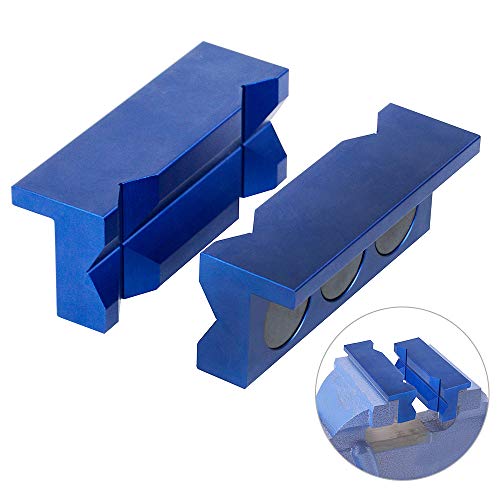 PTNHZ Aluminum 4 Vise Jaw Protective Inserts for Wide Array of Vi...