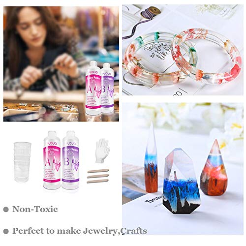 Epoxy-Resin-Crystal-Clear-Kit for Art, Jewelry, Crafts，Coating- 1...