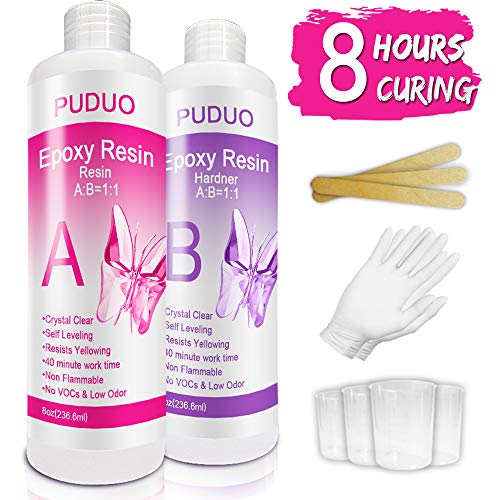 Epoxy-Resin-Crystal-Clear-Kit for Art, Jewelry, Crafts，Coating- 1...