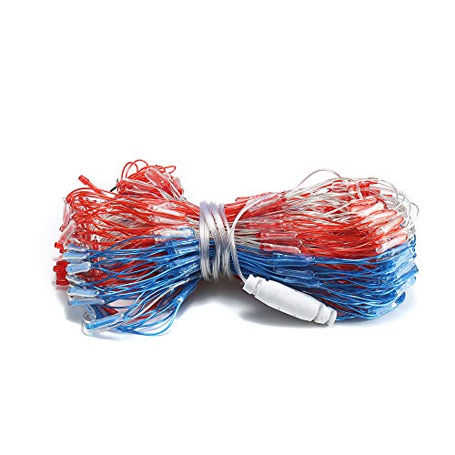 PUHONG American Flag 420 LED String Lights Super Bright LEDs, Outd...