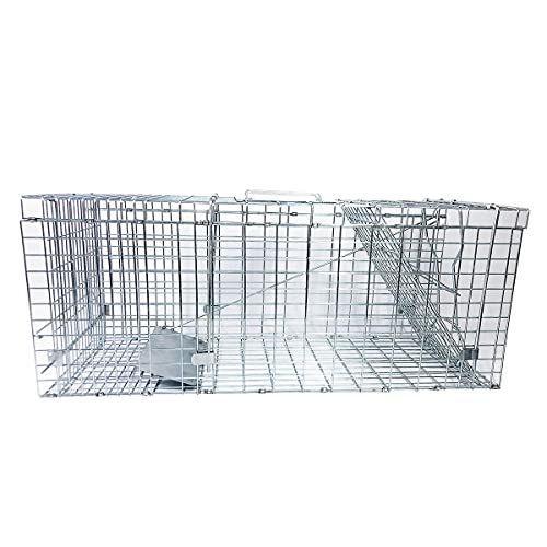 Large Collapsible Humane Live Animal Cage Trap No-Kill Trapping Ki...