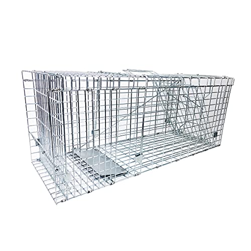 Large Collapsible Humane Live Animal Cage Trap No-Kill Trapping Ki...