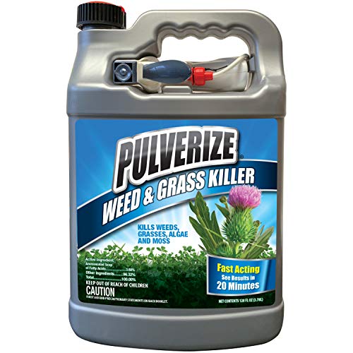 Pulverize PWG-UT-128 Weed & Grass Ready to Use Weed Killer, Clear