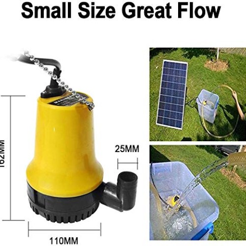 Pumplus 40W Foldable Solar Panel with 12V Large Flow Solar Water P...