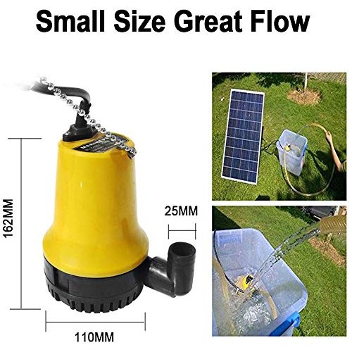 Pumplus 40W Foldable Solar Panel with 12V Large Flow Solar Water P...