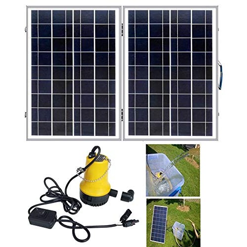 Pumplus 40W Foldable Solar Panel with 12V Large Flow Solar Water P...