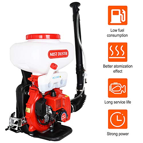 Pumplus 5.5 Gallon Gas Powered Sprayer Backpack Fogger Blower Dust...