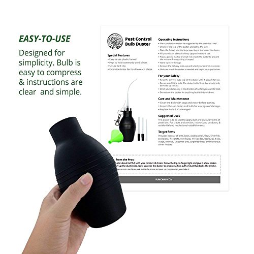 Easy-to-Use Pest Control Bulb Duster - Evenly Dispenses Pesticide ...