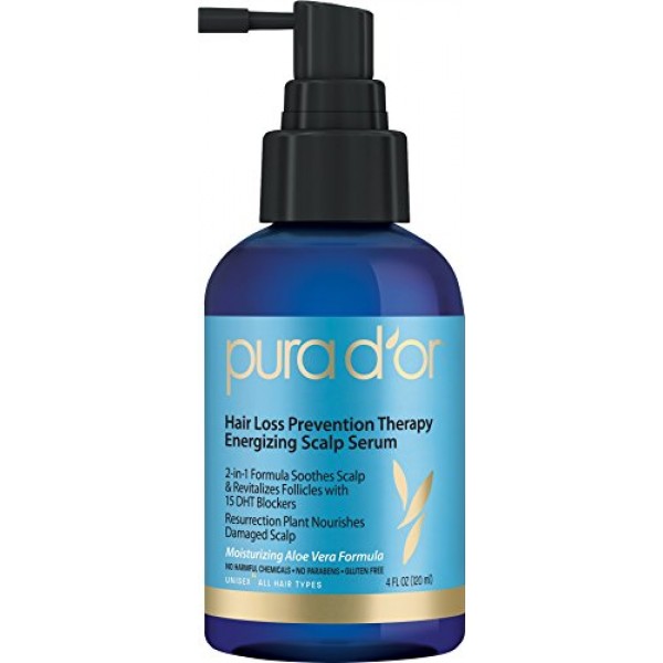 PURA DOR Hair Thinning Therapy Energizing Scalp Serum Revitalizer...