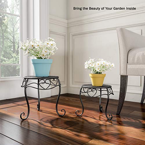 Pure Garden 50-LG1150 Stands – Set of 2 Indoor or Outdoor Nesting ...