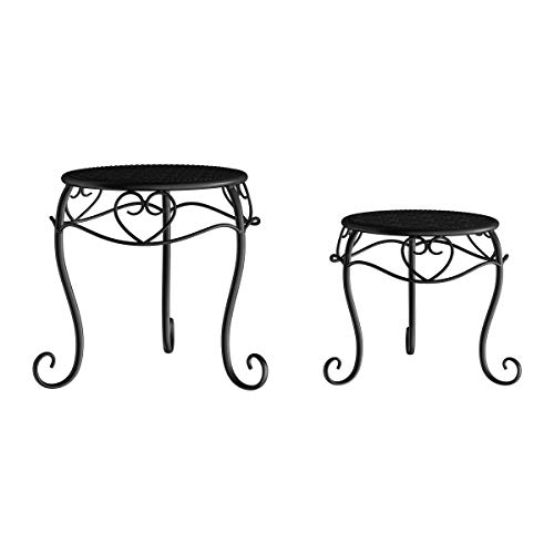 Pure Garden 50-LG1150 Stands – Set of 2 Indoor or Outdoor Nesting ...