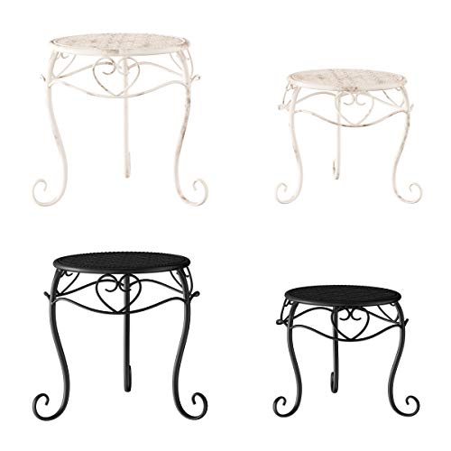 Pure Garden 50-LG1150 Stands – Set of 2 Indoor or Outdoor Nesting ...