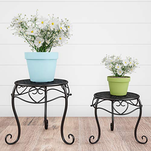 Pure Garden 50-LG1150 Stands – Set of 2 Indoor or Outdoor Nesting ...