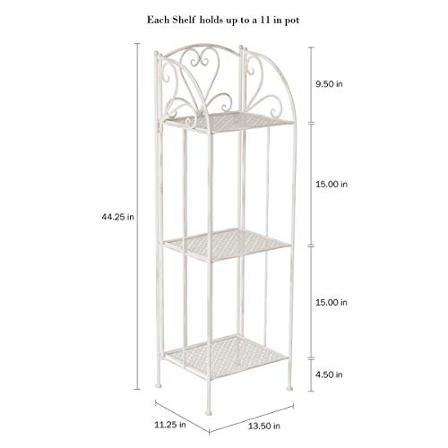 Pure Garden 50-LG1163 Plant Stand – 3-Tier Vertical Shelf Indoor o...