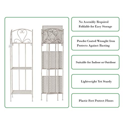 Pure Garden 50-LG1163 Plant Stand – 3-Tier Vertical Shelf Indoor o...