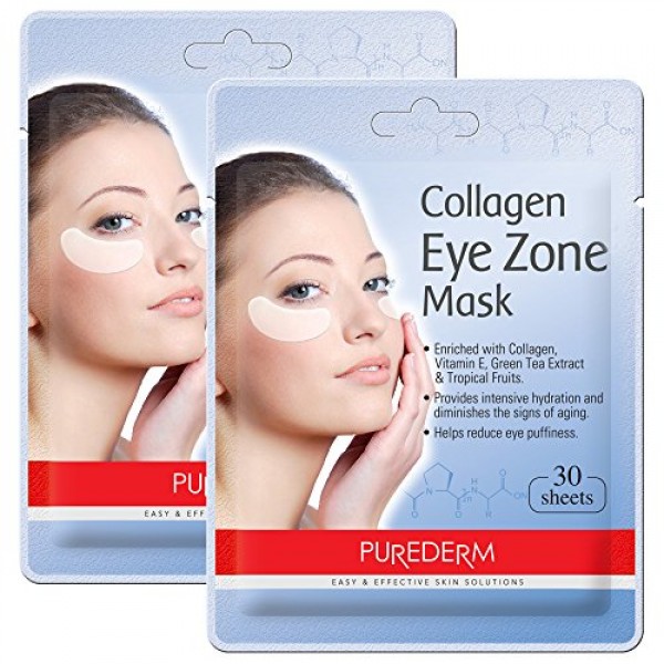 2 Pack Total 6030 in each pack Purederm Collagen Eye Zone Pad Pa...