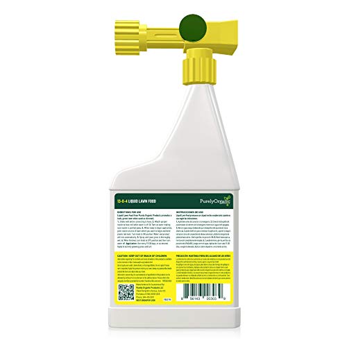 Purely Organic Products Liquid Lawn Food, Concentrated Hose End Sp...