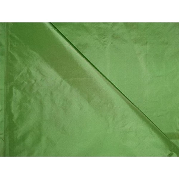 100% Pure Silk Taffeta Fabric Apple Green Color 54 TAF274 by The ...